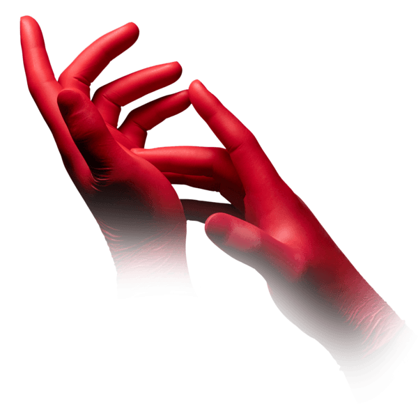 Guantes de nitrilo Style Red 100 ud PFAQL 1,5 – rojo | EPI cat. III PS clase I