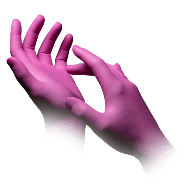 Guante nitrilo Style Magenta – 100 ud | EPI cat. III PS clase I