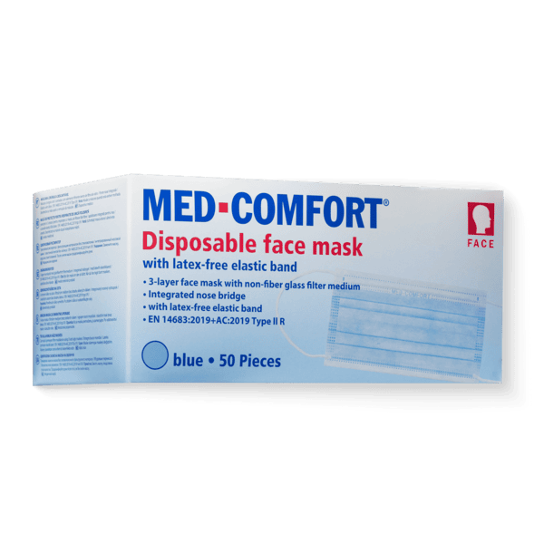 Mascarilla quirúrgica pack 50 ud – 3 capas Type IIR EN 14683