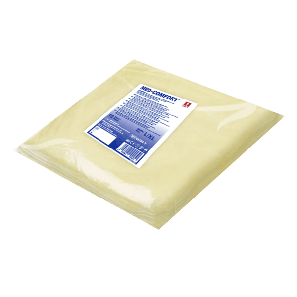 Bata hospitalaria pack 10 ud – puño elástico – amarilla