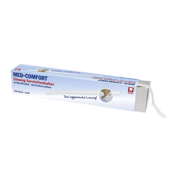 Cinta sujeción para babero autoadhesiva – pack 250 ud – blanco