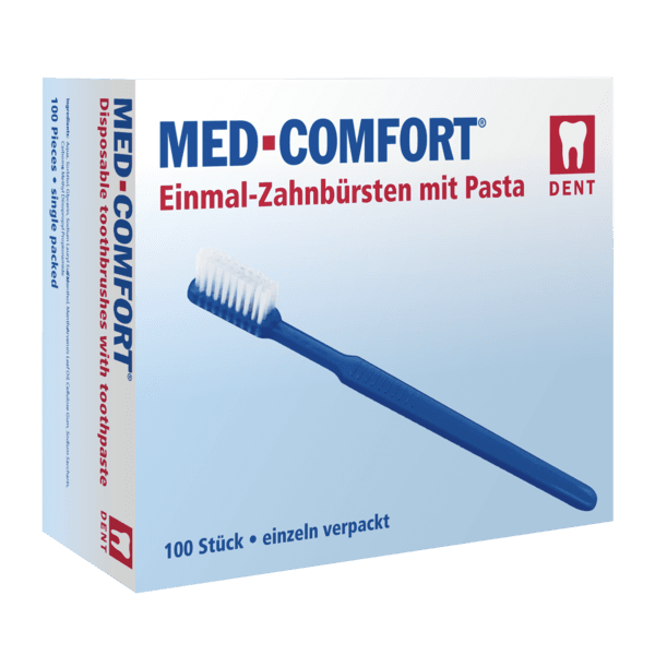 Cepillo de dientes con pasta integrada – pack 100 ud