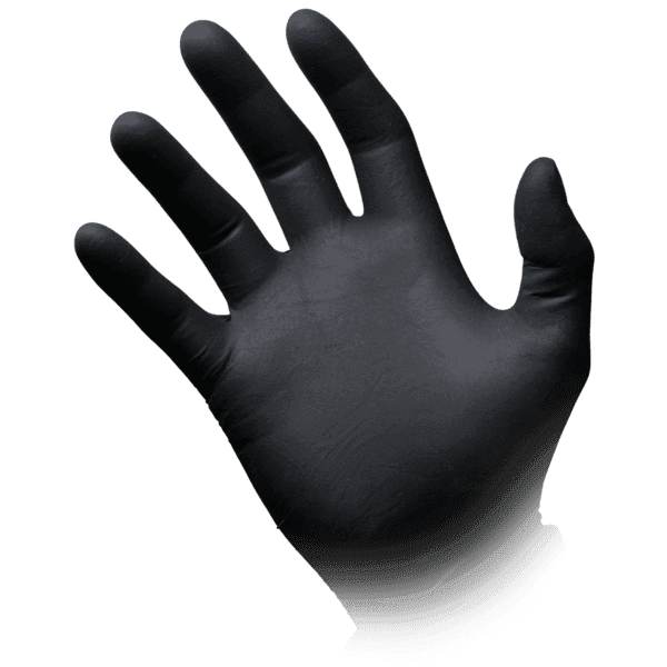 Guantes de látex Style Latex negros sin polvo – 100 ud | EPI cat. III PS clase I
