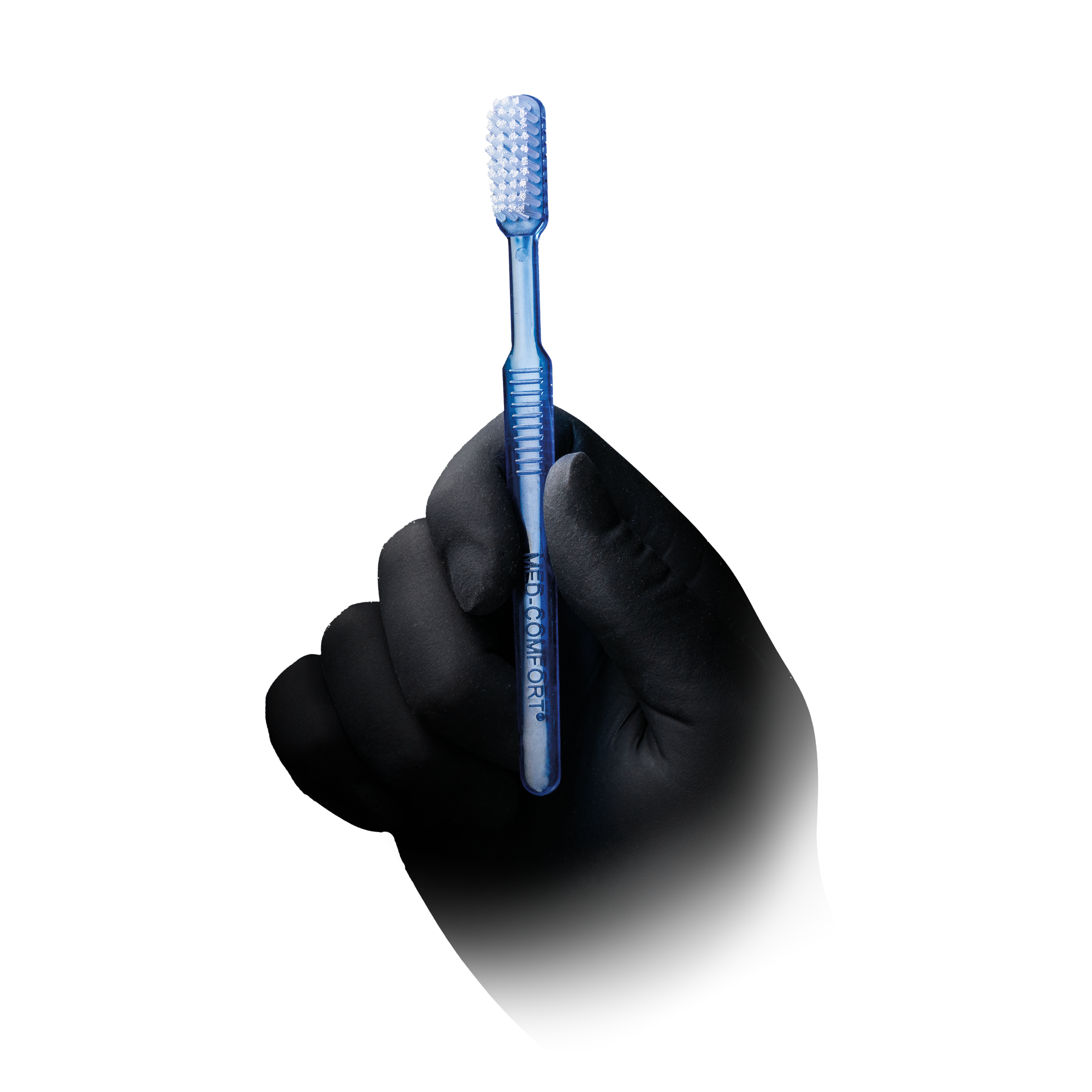 Cepillo dental desechable sin pasta Med-Comfort – azul – 15 cm